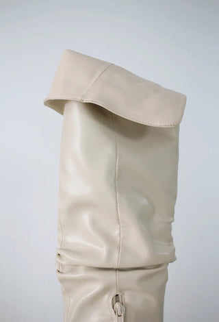 High-quality two-way back slit natural wrinkle western long boots