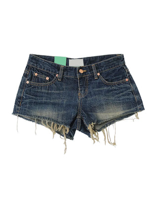 Dark Retro Hot Pants Low Denim Cut Surgery Shorts