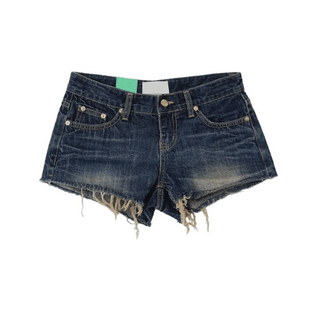 Dark Retro Hot Pants Low Denim Cut Surgery Shorts