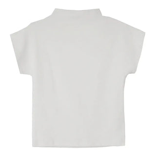 F/W Need Cap Sleeve Soft Basic Half-Polar Crop Tee