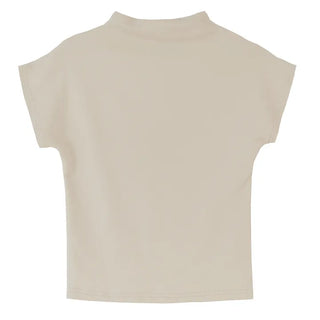 F/W Need Cap Sleeve Soft Basic Half-Polar Crop Tee