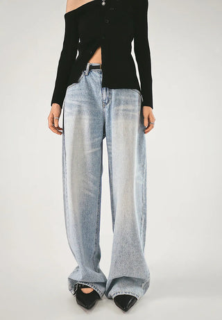F/W One Off-Shoulder Slit Goal-Knit Long-Sleeve Uneven Cardigan