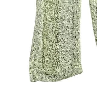 Green Knit Cover Up Swimsuit Bikini Set