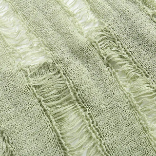 Green Knit Cover Up Swimsuit Bikini Set