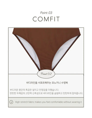 Ethnic Knit Monokini One Piece Swimsuit