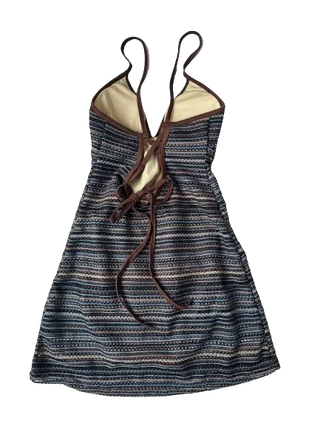 Ethnic Knit Monokini One Piece Swimsuit
