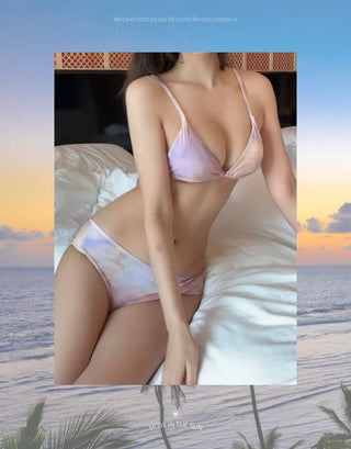 4pcs cardigan + skirt cover up bikini set high quality flower detail