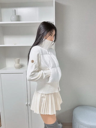 Yerifit short padding knit padding duck down wellon winter outerwear daily training simple and stylish