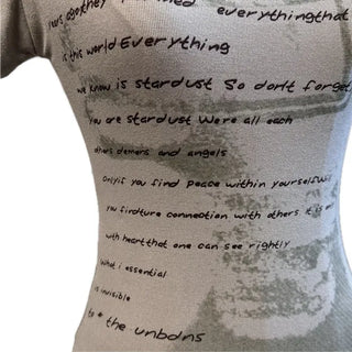 Slim fit lettering vintage round neck short sleeve t shirt