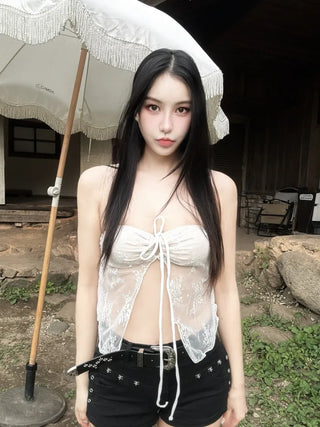 Mid Rise Belt Set Studded Short Hot Pants (Baddie Belt Shorts)