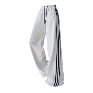 [Fleece] 3colors basic three line wide pants