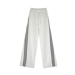 [Fleece] 3colors basic three line wide pants