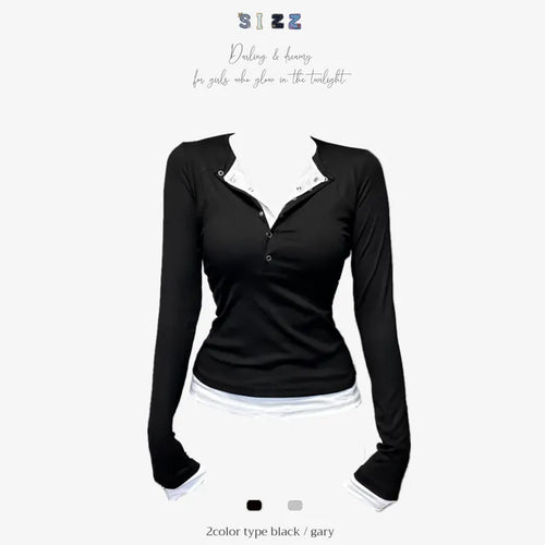Double Layered Slim Fit Basic T Shirt (Hazy Basic Layer T)