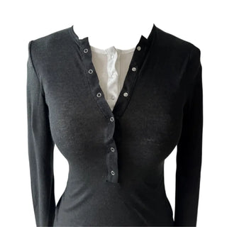 Double Layered Slim Fit Basic T Shirt (Hazy Basic Layer T)