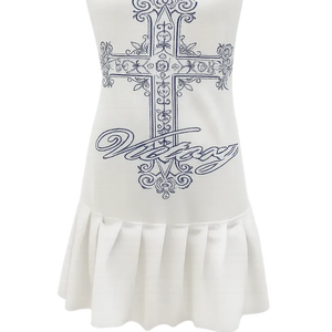 Victory Cross Tube Top Mini Dress