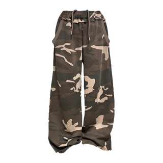 Low Rise Y2K Fold Over Camo Joggers Pants