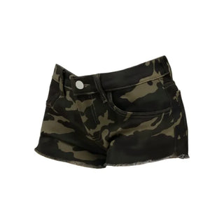 Vintage Camo Shorts  Washed Camo Denim Shorts