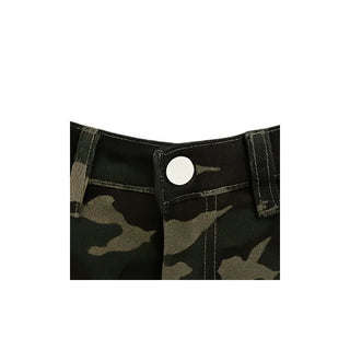 Vintage Camo Shorts  Washed Camo Denim Shorts