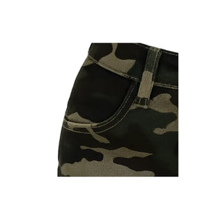 Vintage Camo Shorts  Washed Camo Denim Shorts