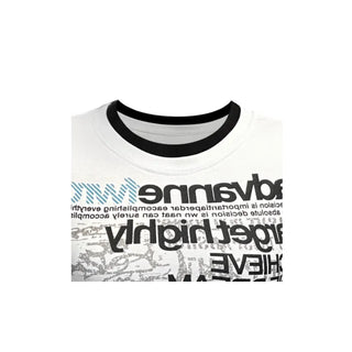 2 Type Lettering Layered Style T Shirt