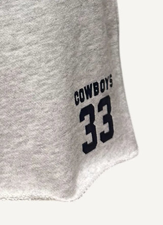 Cowboys 33 Set   Off Shoulder Crop Tee & Jogger Shorts Set