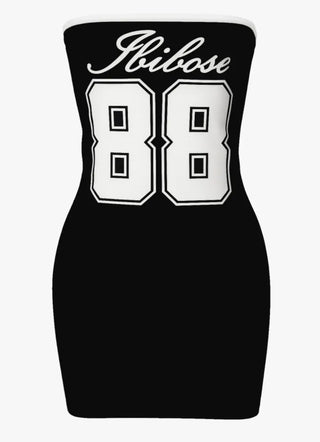 Number 88 Tube Top One Piece + See through Bolero 2 piece Set