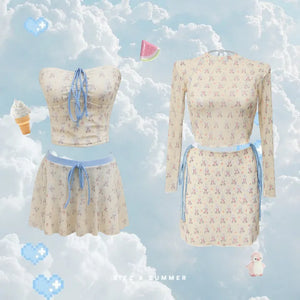 Kitsch Fluffy Bear 4 piece Bikini Set