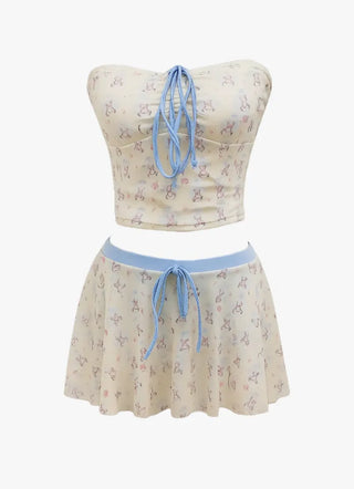 Kitsch Fluffy Bear 4 piece Bikini Set