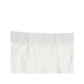 Flare Balloon Belted White Mini Skirt