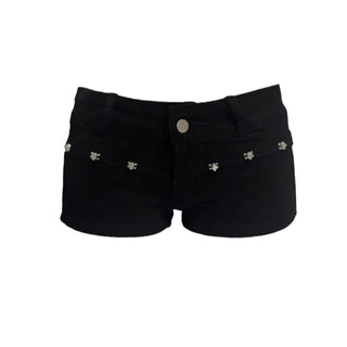 Low rise belt set stone point shorts