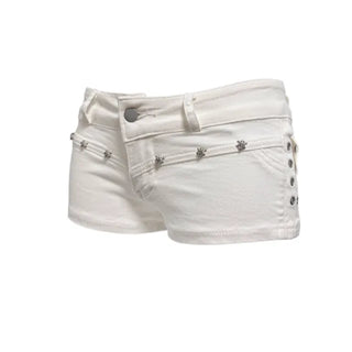 Low rise belt set stone point shorts