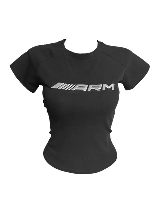 ARM Fit Crop Tee   Racer Logo Crop Tee