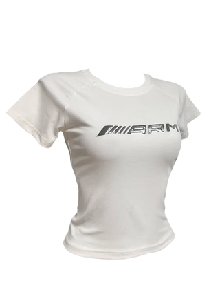 ARM Fit Crop Tee   Racer Logo Crop Tee