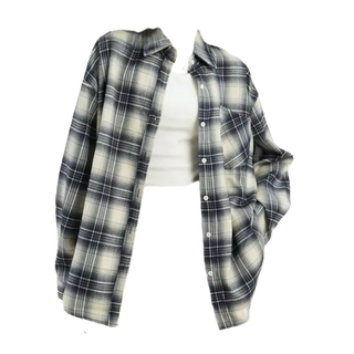 Basic Check Loose Fit Shirt