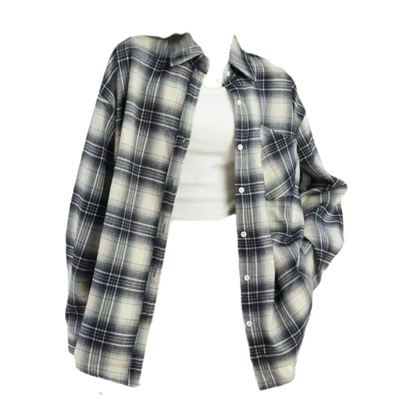 Basic Check Loose Fit Shirt