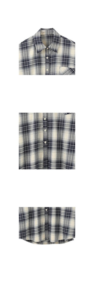 Basic Check Loose Fit Shirt