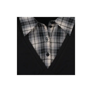 Check Layer Wrap Fit Top   Check Layer Wrap Fit Top