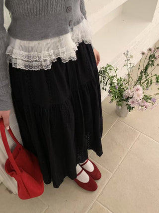 French lace dress skirt