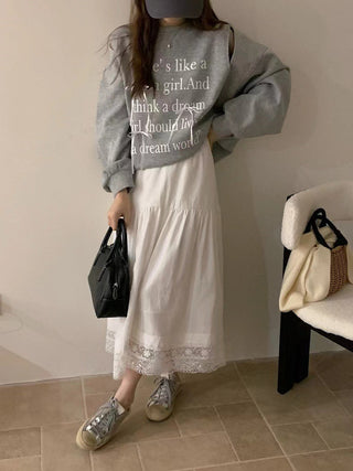 Korean casual loose skirt
