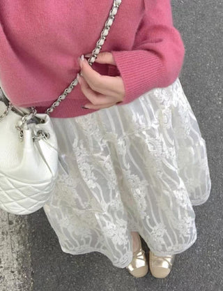Embroidered western skirt