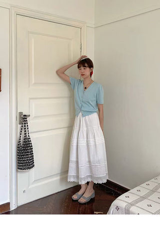 French jacquard umbrella skirt