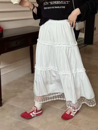 Lace swing cake skirt