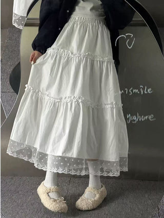 Lace swing cake skirt