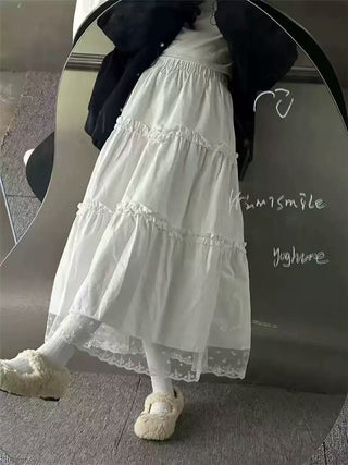 Lace swing cake skirt