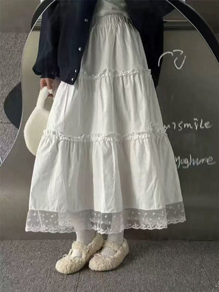 Lace swing cake skirt
