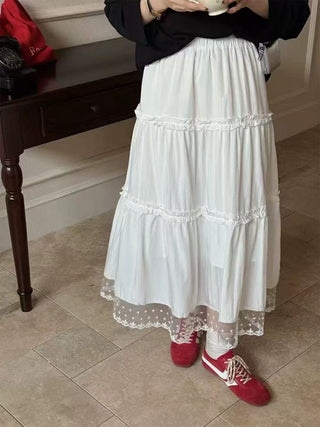 Lace swing cake skirt