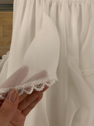 Retro ruffled bubble Chiffon skirt