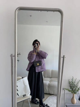Winter wool pleated skirt