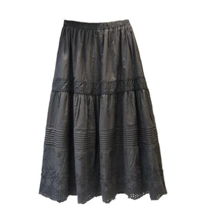 French lace cotton skirt