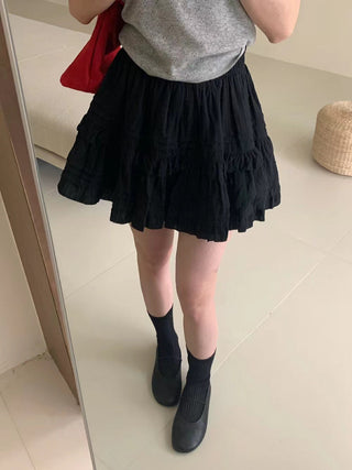 Korean high-waist cake skirt